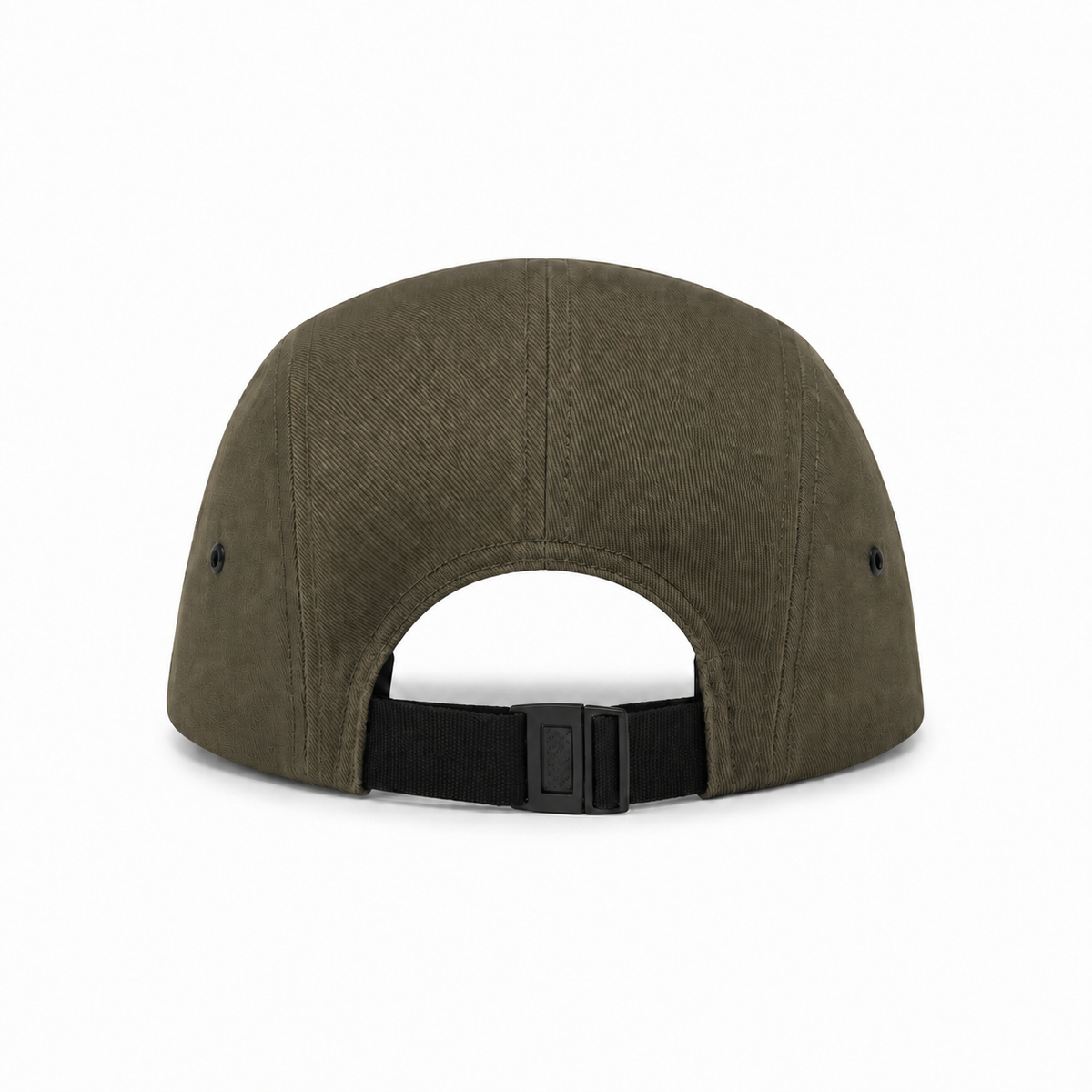 Ovis 5-Panel Cap — Olive, back view