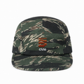 Ovis 5-Panel Cap in camo — front view