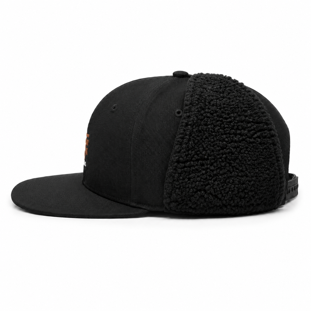 Ovis Trapper Cap — Black, side view