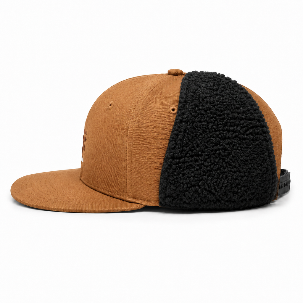Ovis Trapper Cap Tan/Black — side view