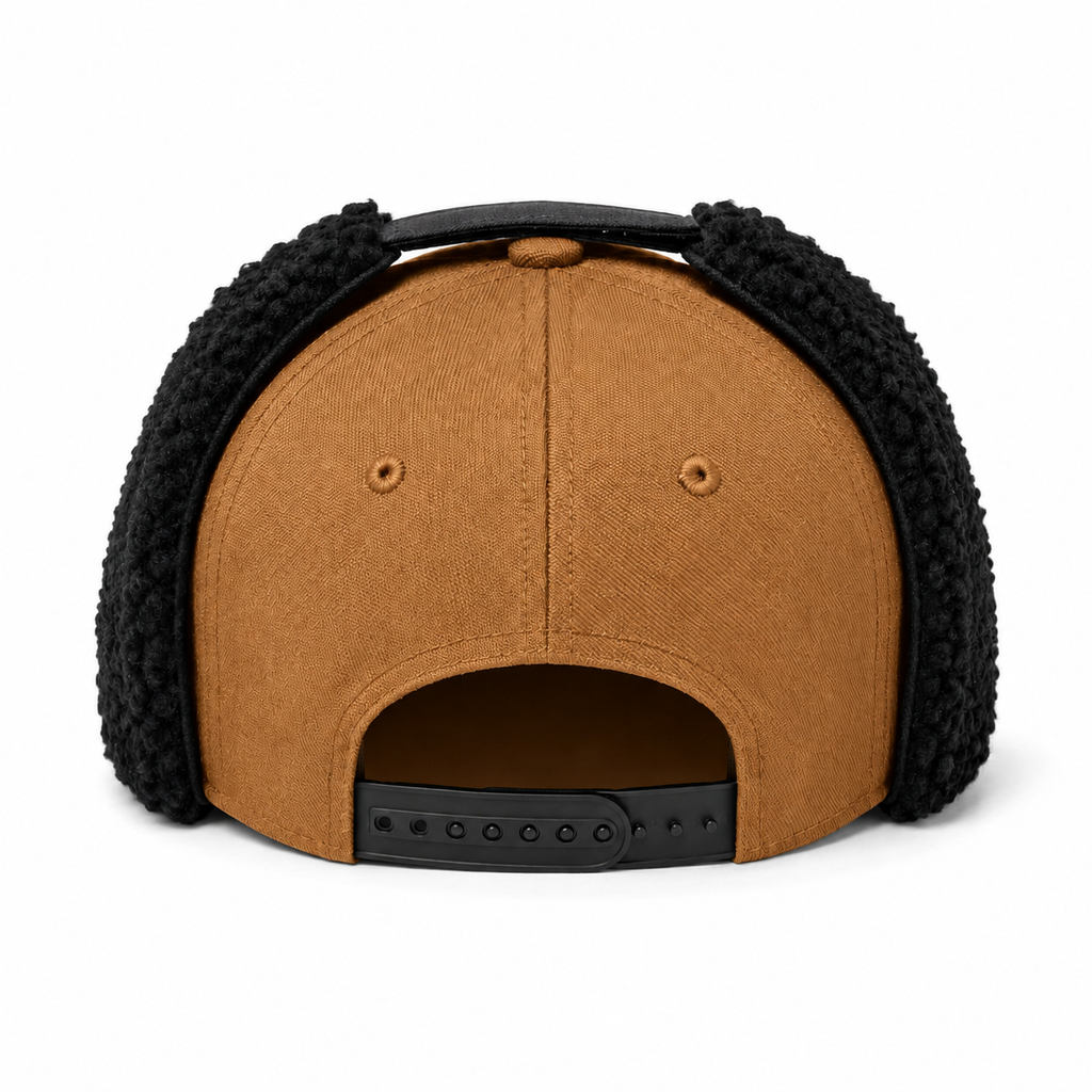 Ovis Trapper Cap Tan/Black — back view